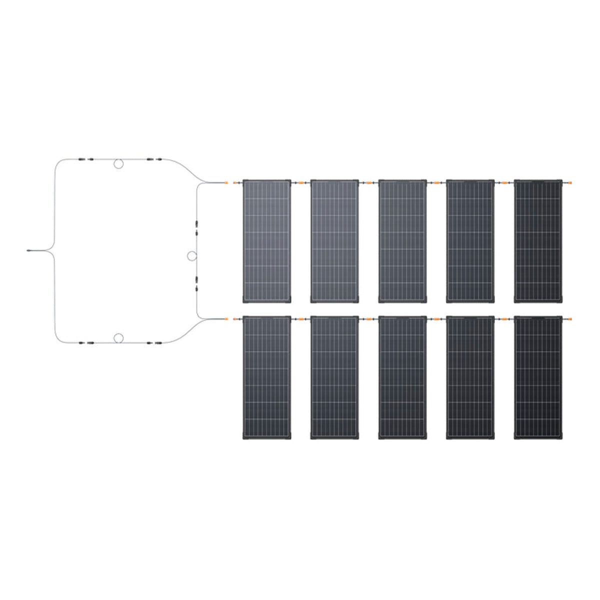 EcoFlow RV sada dvou 130W rigidních solárních panelů