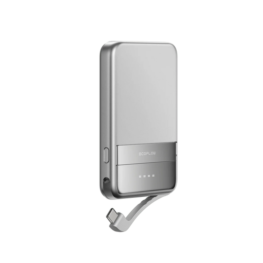 EcoFlow RAPID magnetická powerbanka (5000 mAh) - stříbrná