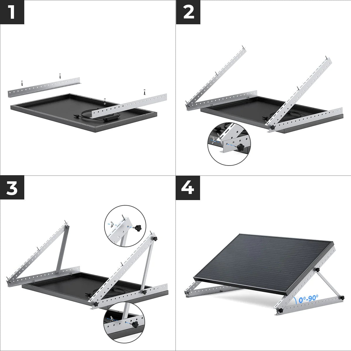 EcoFlow nastavitelný držák pro 100W nebo 175W pevný panel