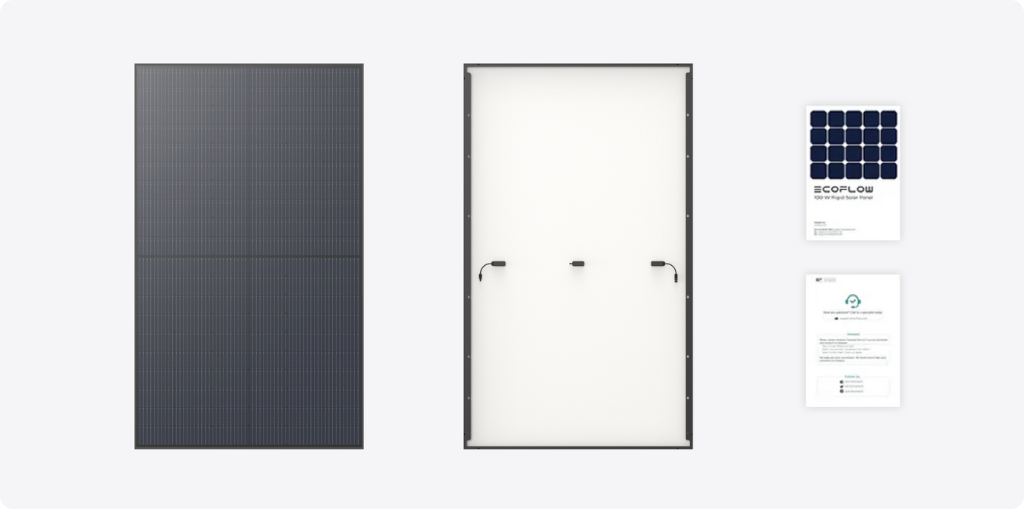EcoFlow sada dvou 450W rigidních solárních panelů