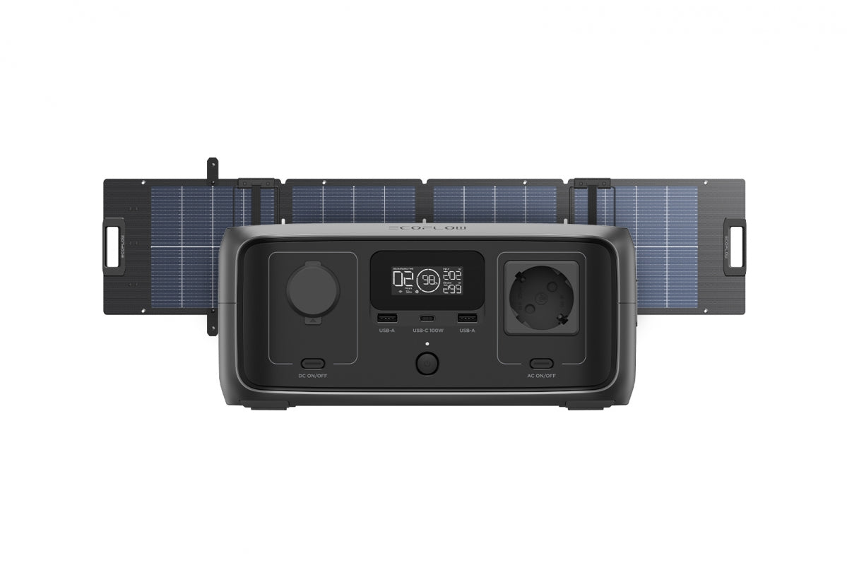 EcoFlow RIVER 3 UPS + EcoFlow 110W solární panel