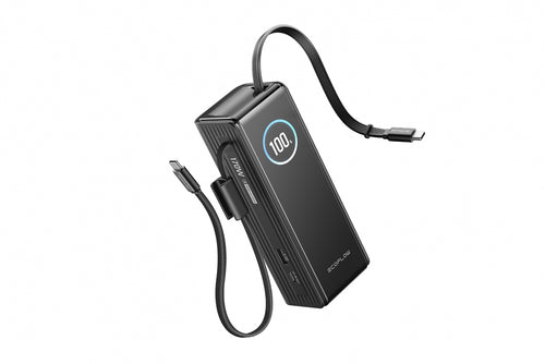 EcoFlow RAPID Power Bank (25000 mAh, 170 W, 100 W zabudované kabely) - černá