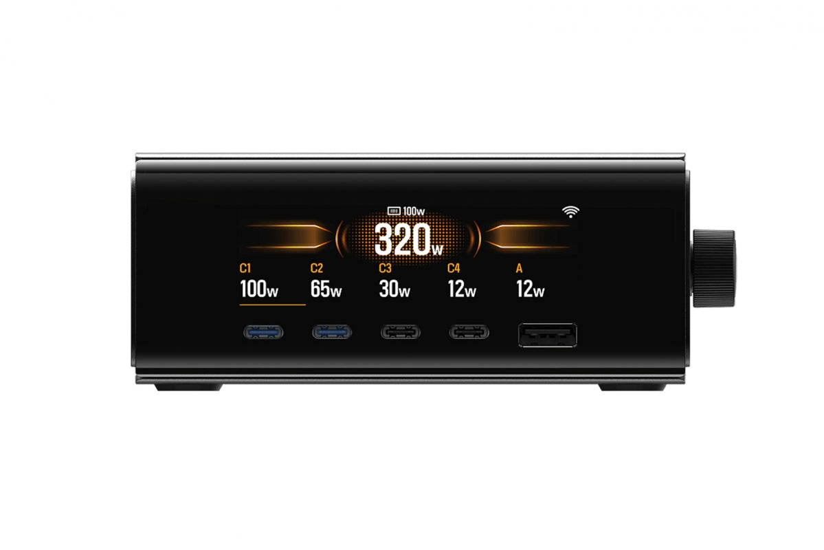 EcoFlow RAPID Pro Stolní nabíječka (320 W, 5 Portů, GaN)