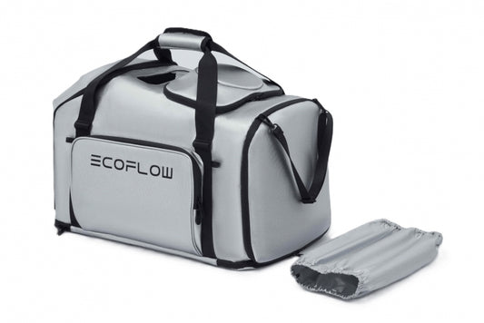 Ochranný obal pro EcoFlow WAVE 2 a WAVE 3 s držáky na veškeré příslušenství- stříbrný