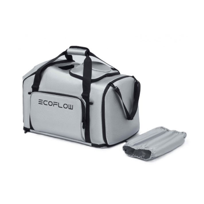 Ochranný obal pro EcoFlow WAVE 2 a WAVE 3 s držáky na veškeré příslušenství- stříbrný