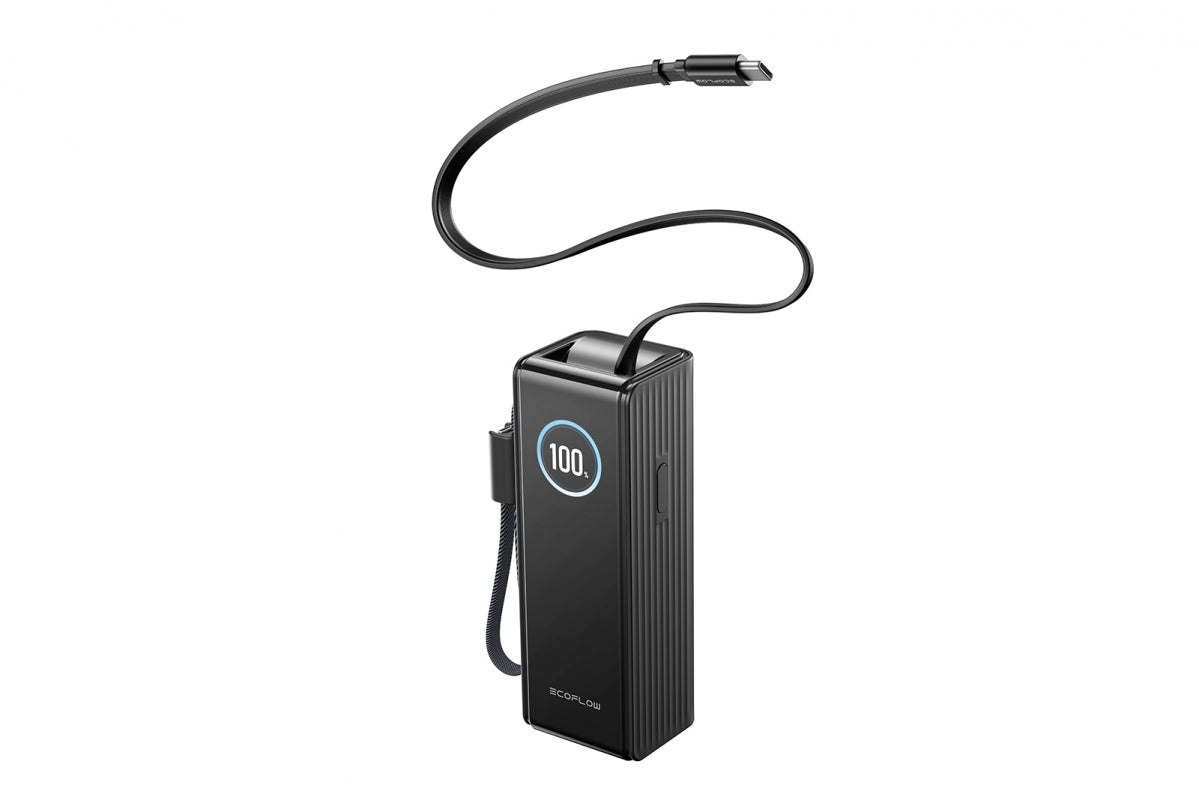 EcoFlow RAPID Power Bank (25000 mAh, 170 W, 100 W zabudované kabely) - černá