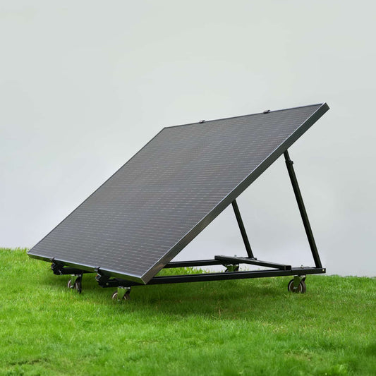 EcoFlow kolečka pro víceúčelový nastavitelný držák pro 400W pevný panel - ocelový