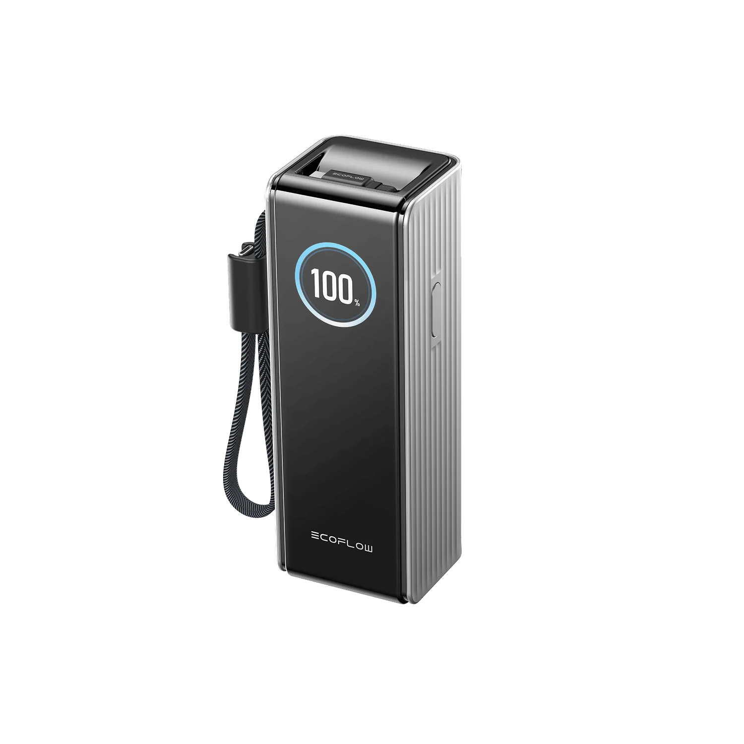EcoFlow RAPID Power Bank (25000 mAh, 170 W, 100 W zabudované kabely) - stříbrná
