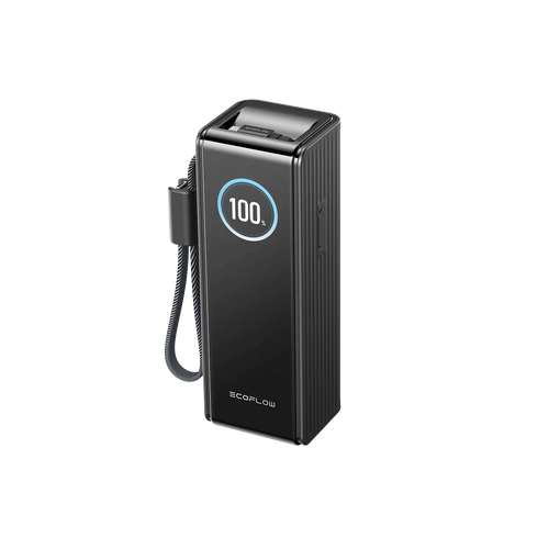 EcoFlow RAPID Power Bank (25000 mAh, 170 W, 100 W zabudované kabely) - černá
