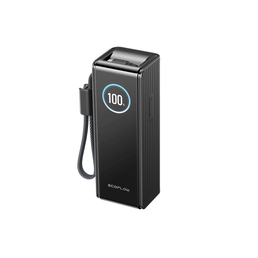 EcoFlow RAPID Power Bank (25000 mAh, 170 W, 100 W zabudované kabely) - černá